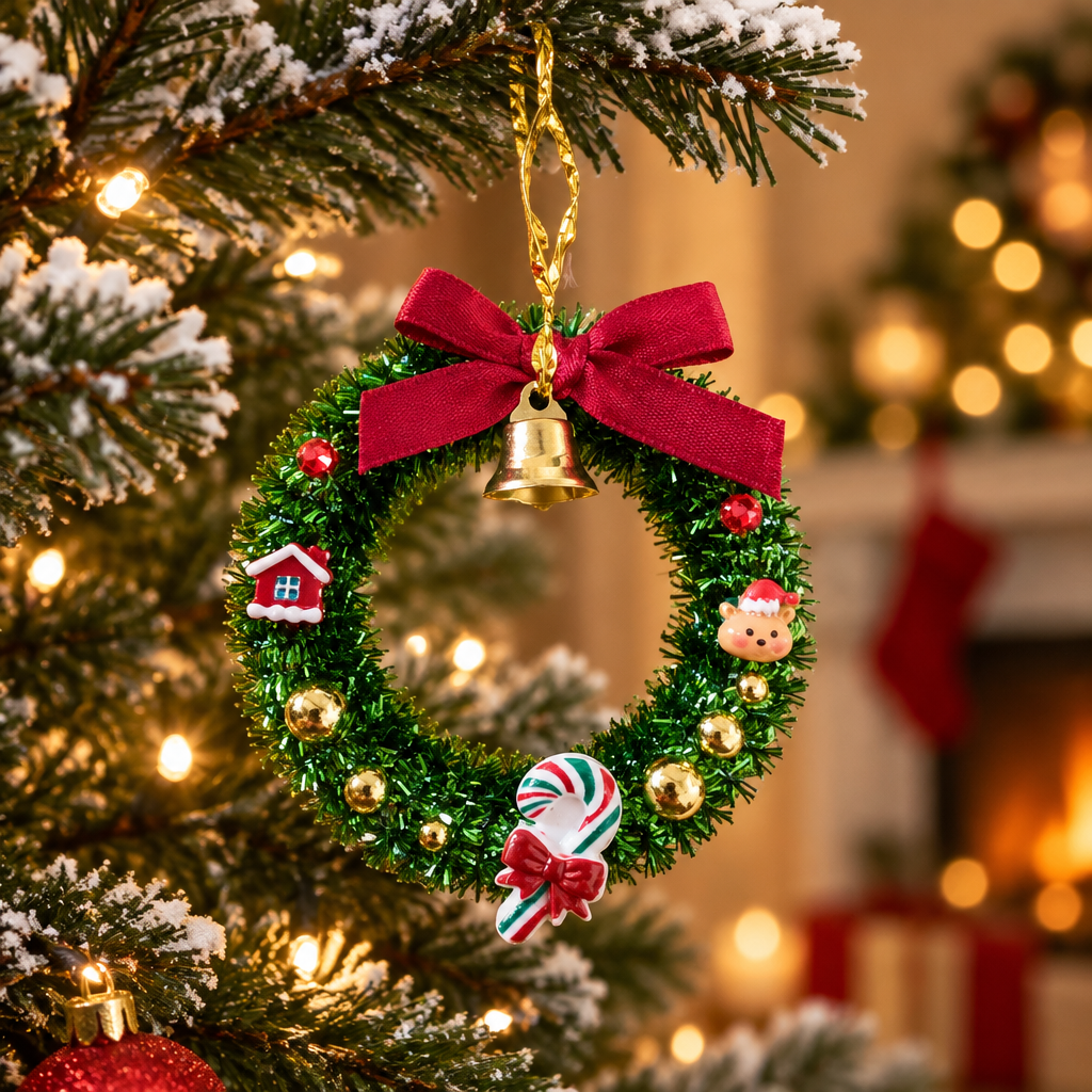 Les couronnes de Noël _ Ornements de sapin 7 cm