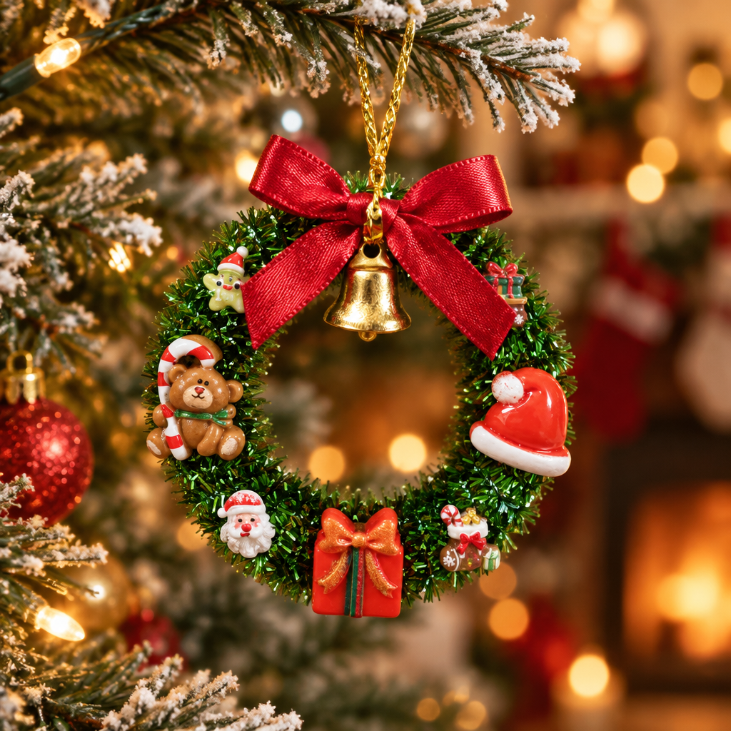 Les couronnes de Noël _ Ornements de sapin 7 cm