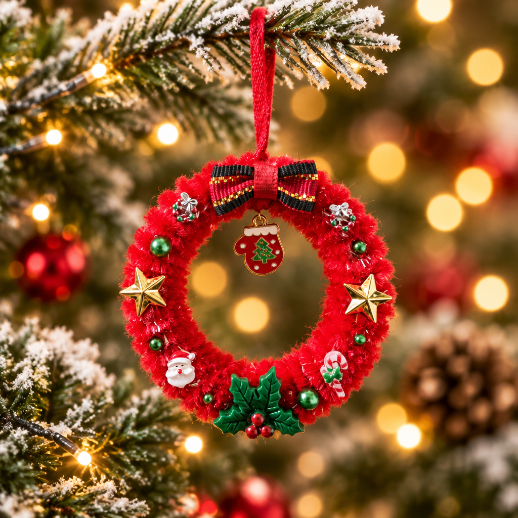 Les couronnes de Noël _ Ornements de sapin 7 cm