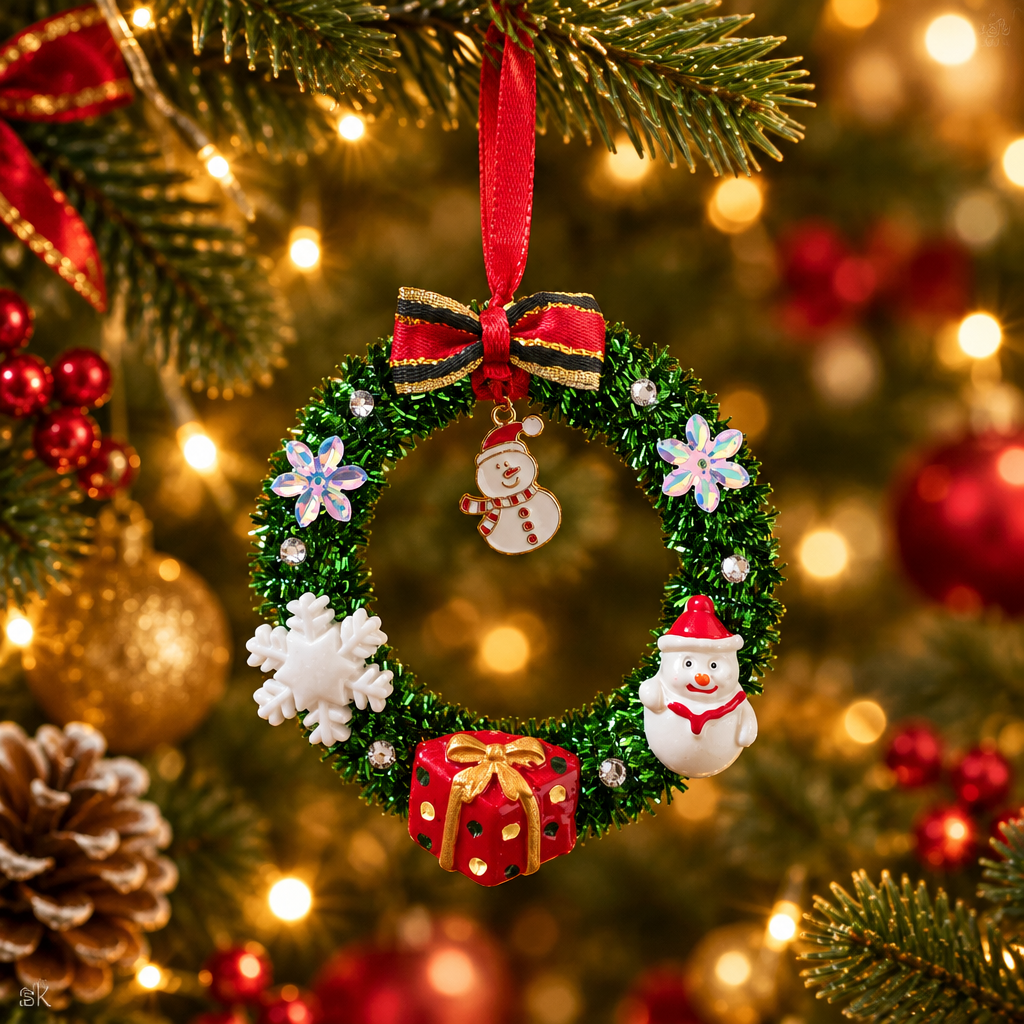 Les couronnes de Noël _ Ornements de sapin 7 cm
