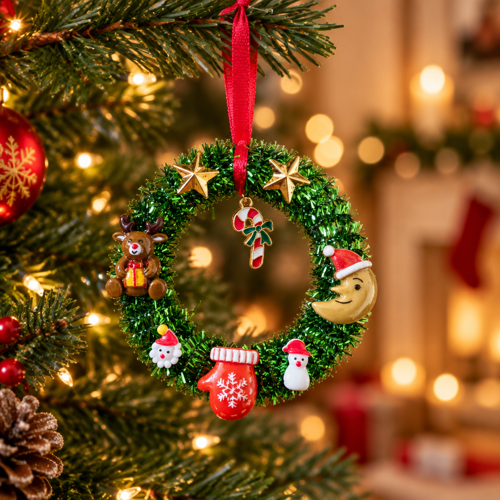 Les couronnes de Noël _ Ornements de sapin 7 cm