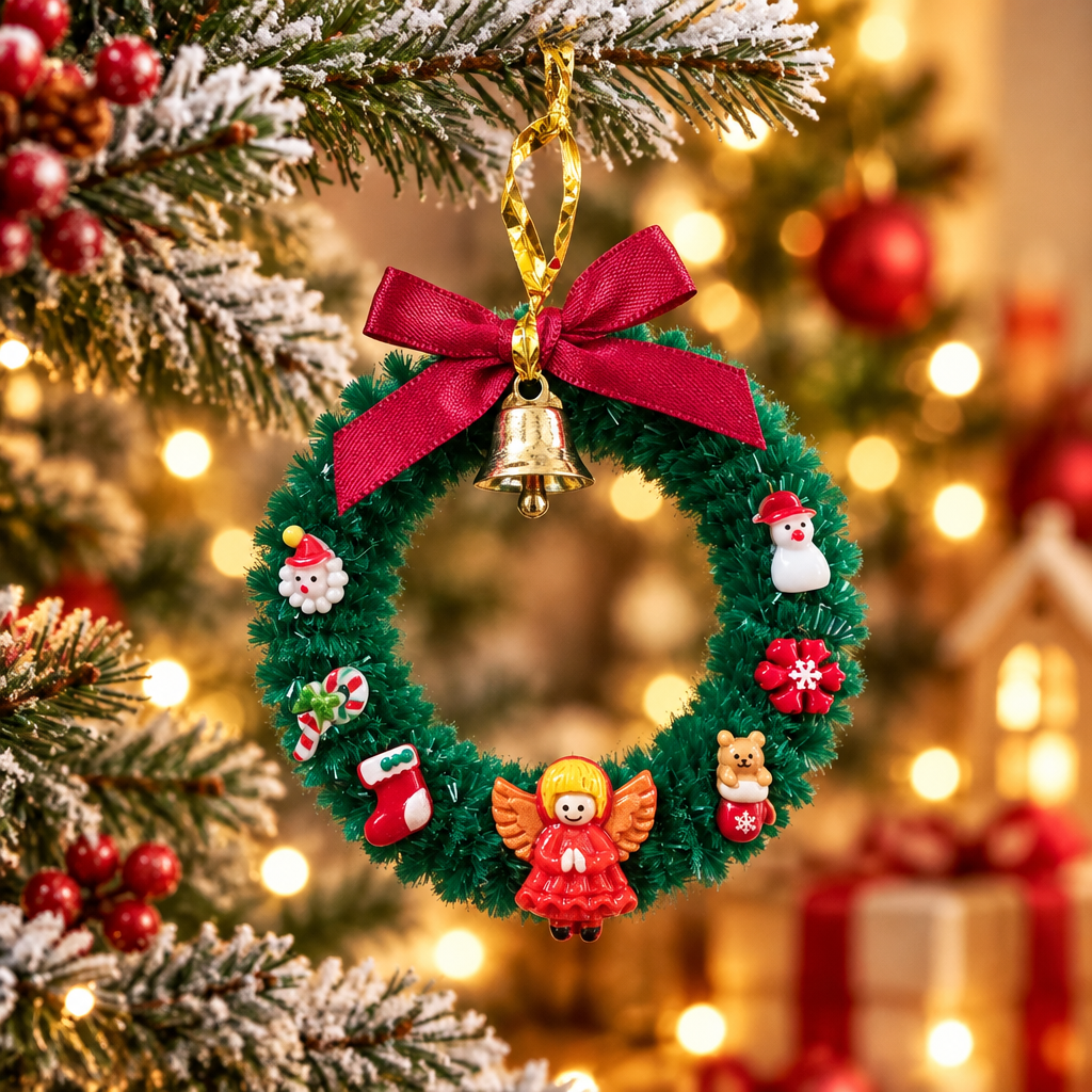 Les couronnes de Noël _ Ornements de sapin 7 cm