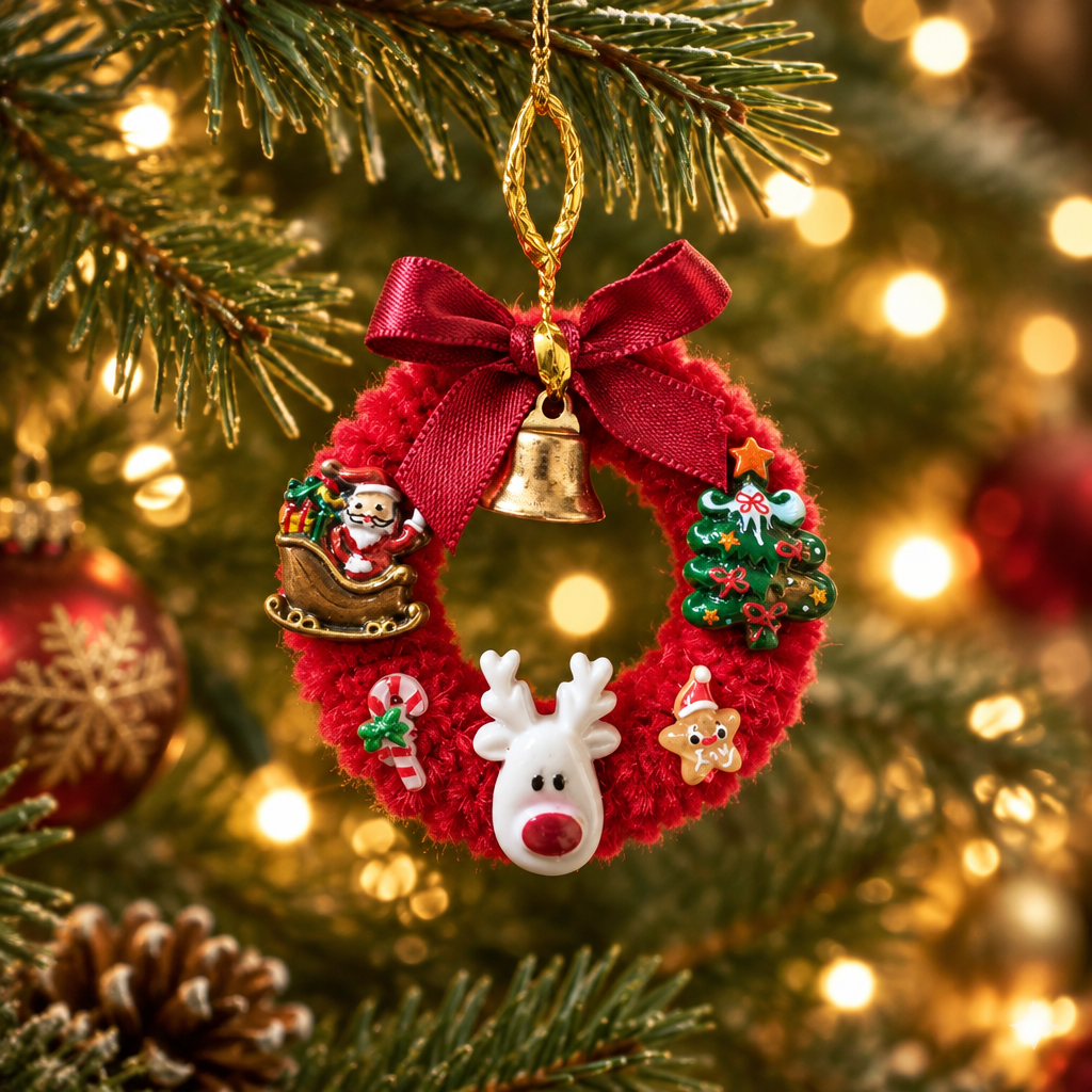 Les couronnes de Noël _ Ornement de sapin 5 cm