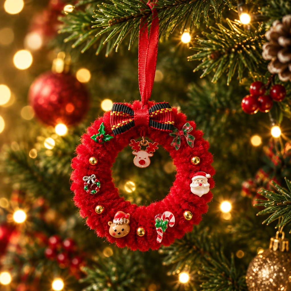 Les couronnes de Noël _ Ornement de sapin 5 cm