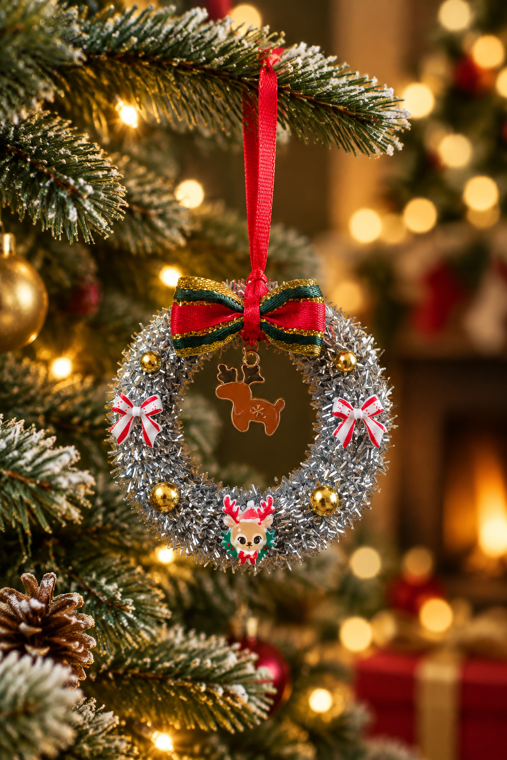 Les couronnes de Noël _ Ornement de sapin 5 cm