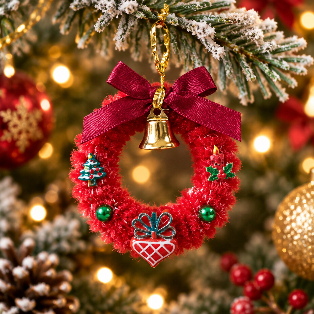 Les couronnes de Noël _ Ornement de sapin 5 cm