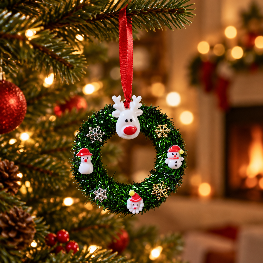 Les couronnes de Noël _ Ornement de sapin 5 cm