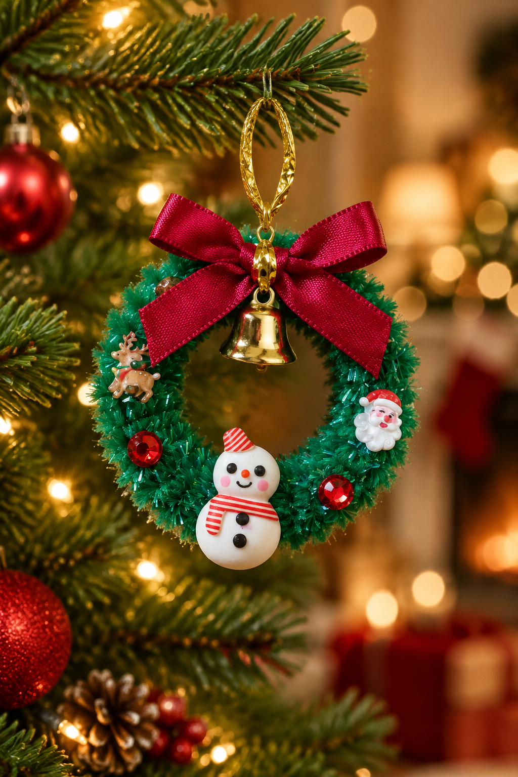 Les couronnes de Noël _ Ornement de sapin 5 cm
