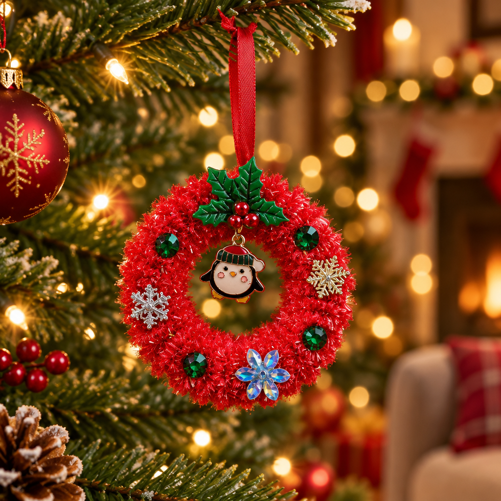Les couronnes de Noël _ Ornement de sapin 5 cm