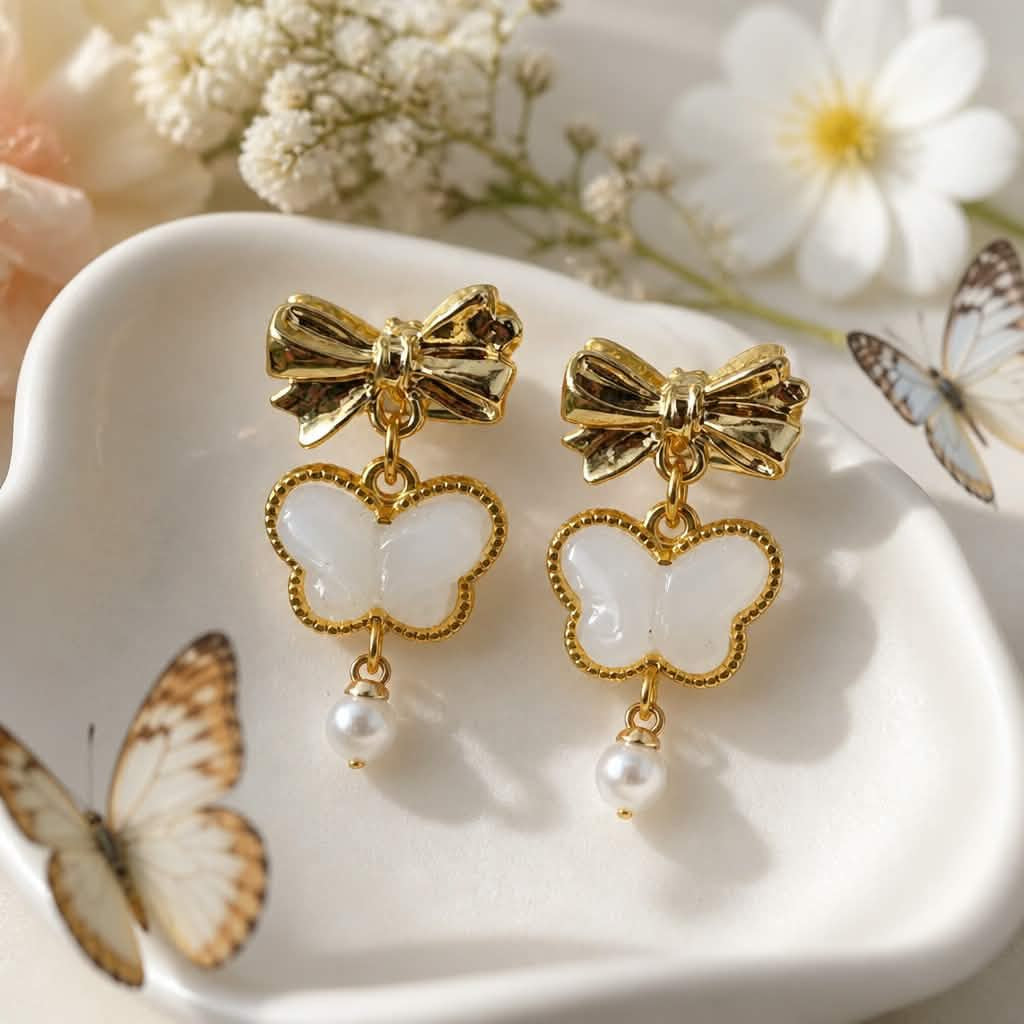Boucles d’oreilles papillon